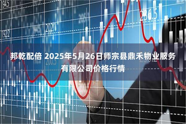 邦乾配倍 2025年5月26日师宗县鼎禾物业服务有限公司价格行情